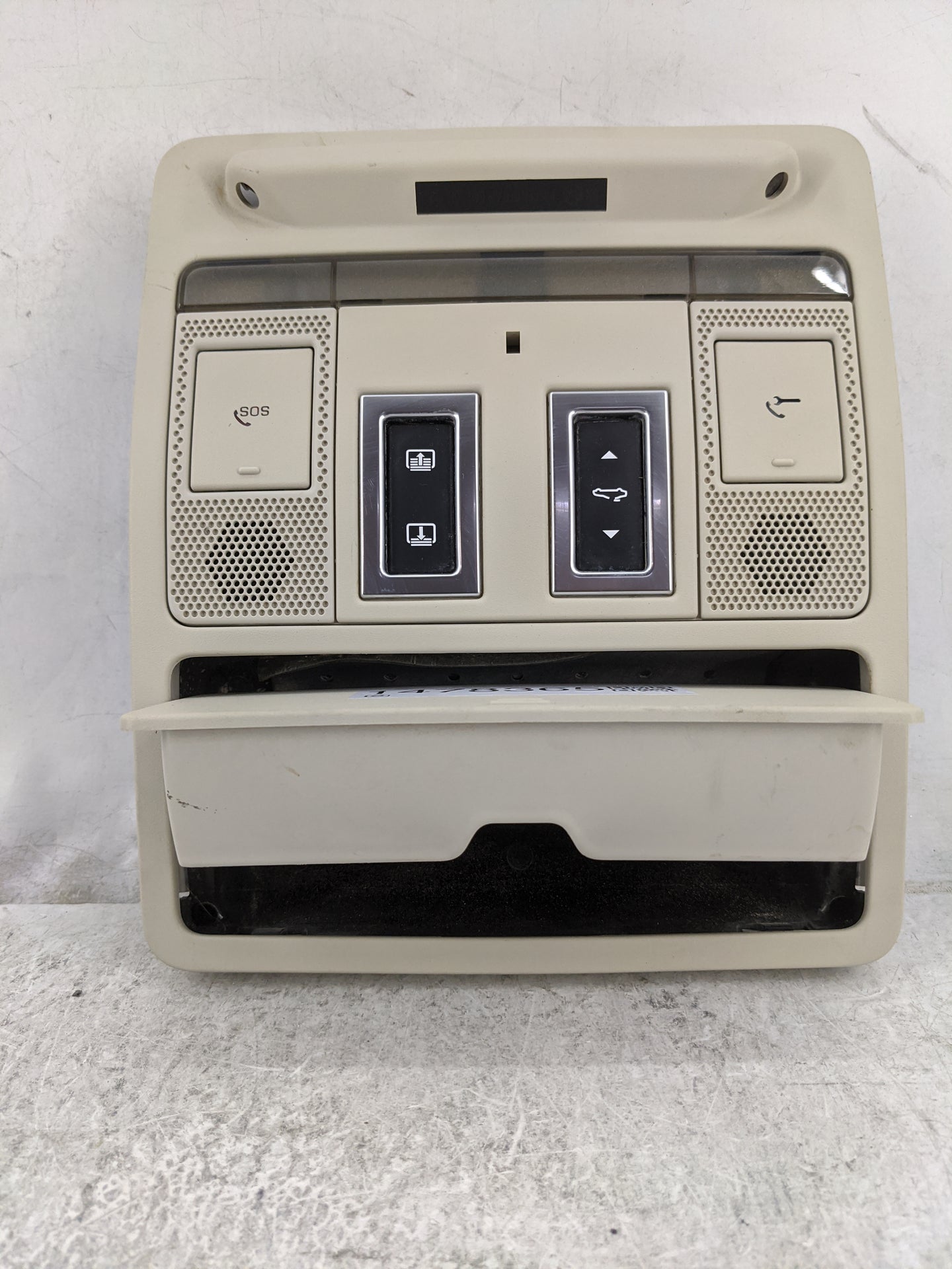 2017-2019 Jaguar Xe Overhead Roof Console Beige 1478365 - Oemusedautoparts1.com