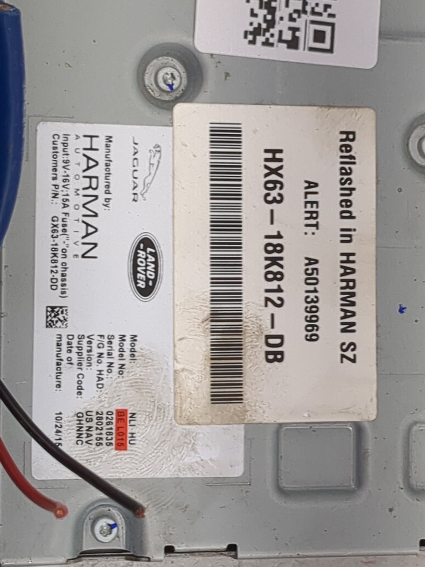 2017-2018 Jaguar Xe Radio AM FM Cd Player Receiver Replacement P/N:HX63-18K812-DB A50139969 Fits Fits 2016 2017 2018 2019 OE