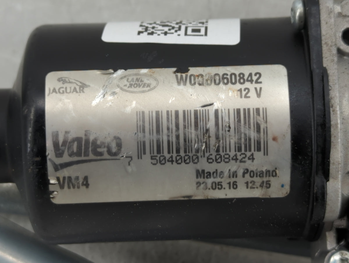 2017 Jaguar Xe Front Windshield Wiper Motor P/N:W000060842 Fits OEM Used Auto Parts - Oemusedautoparts1.com