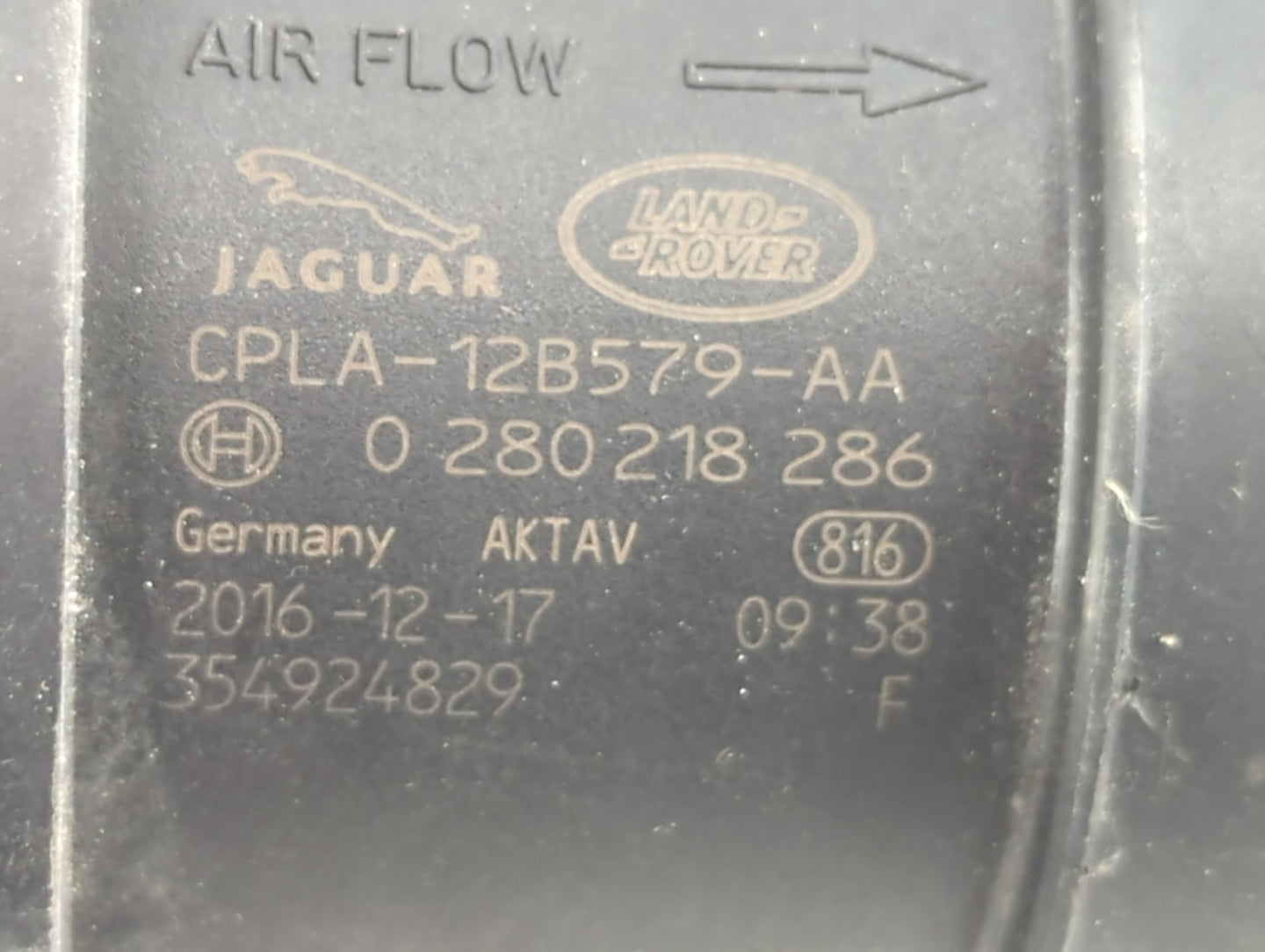 2017-2019 Jaguar Xe Mass Air Flow Meter Maf - Oemusedautoparts1.com