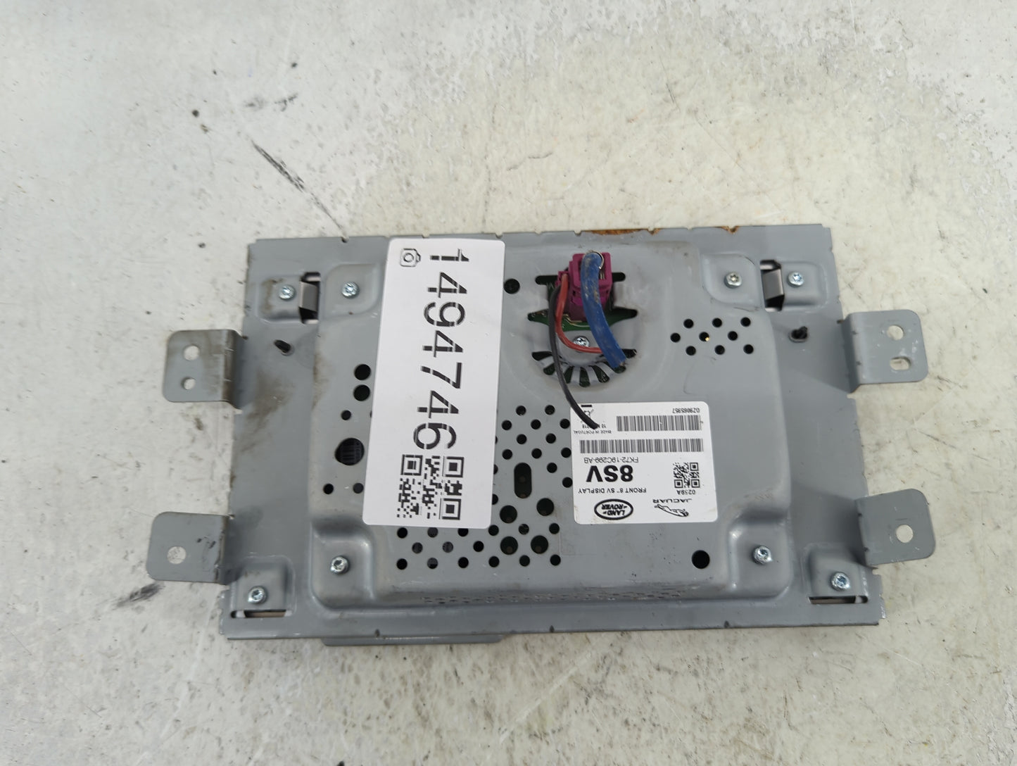 2016-2018 Jaguar Xf Information Display Screen 1494746 - Oemusedautoparts1.com