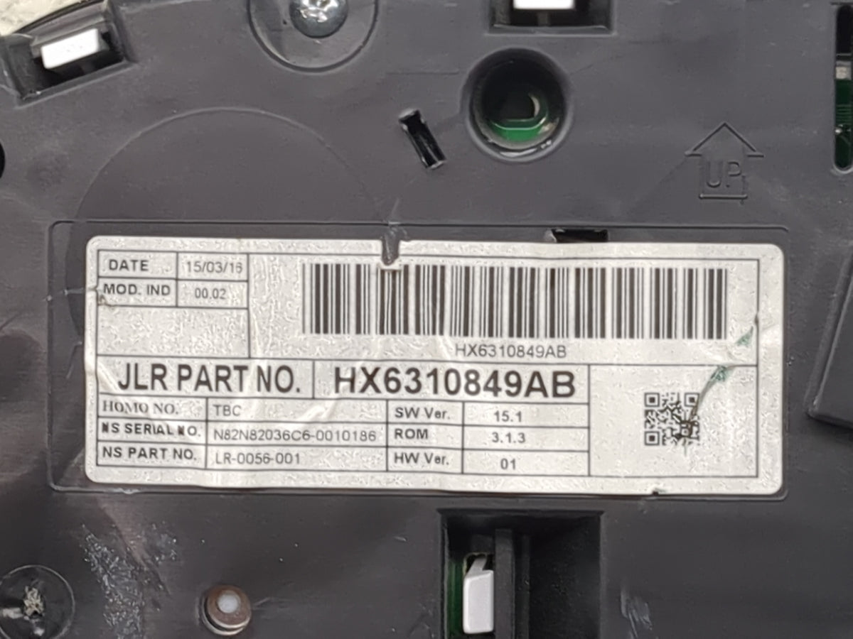 2016-2017 Jaguar Xf Instrument Cluster Speedometer Gauges P/N:HX6310849AB LR-0056-001 Miles: Fits Fits 2016 2017 OEM Used Au