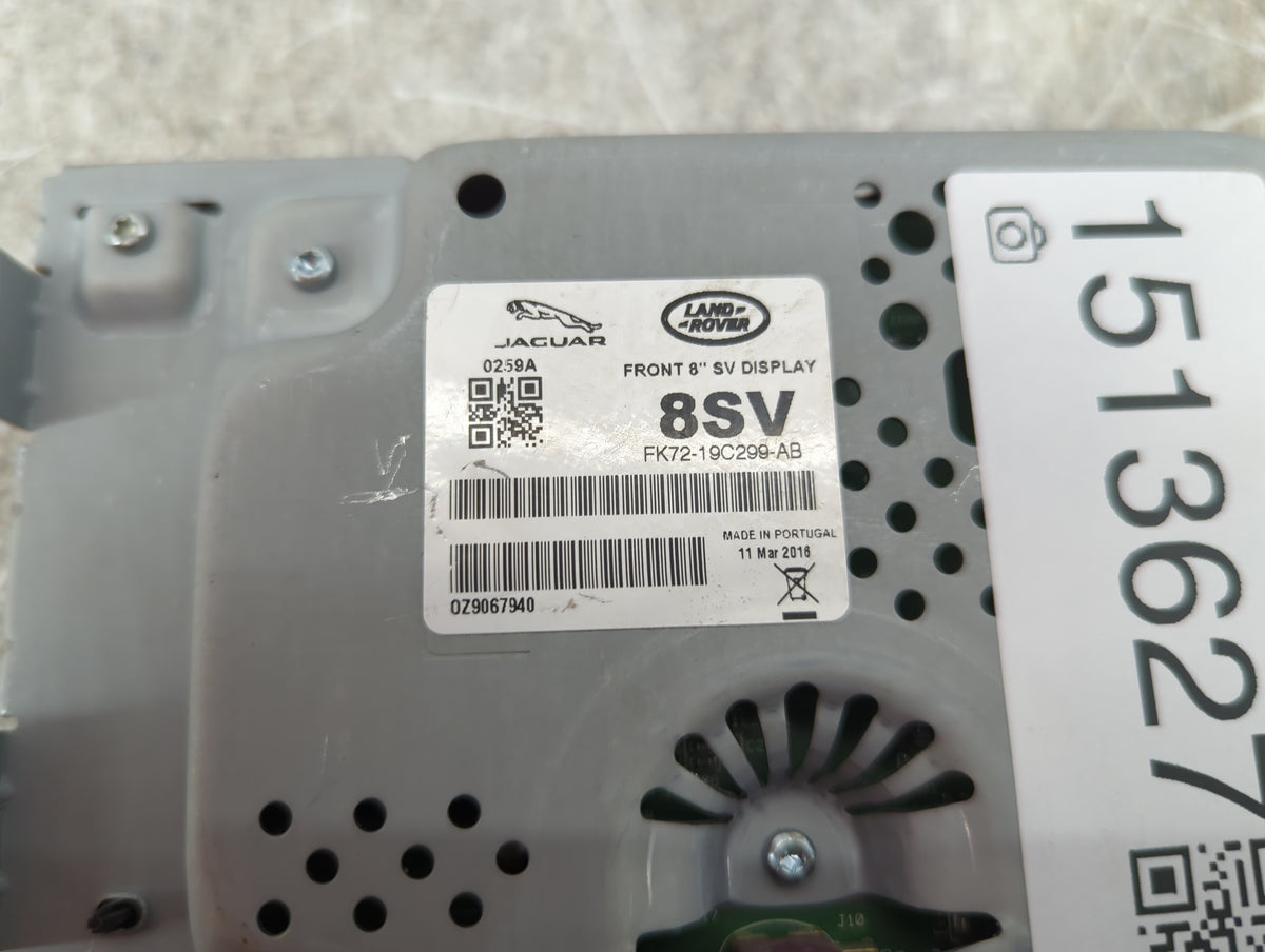 2016-2018 Jaguar Xf Information Radio Display Screen 1513627 - Oemusedautoparts1.com