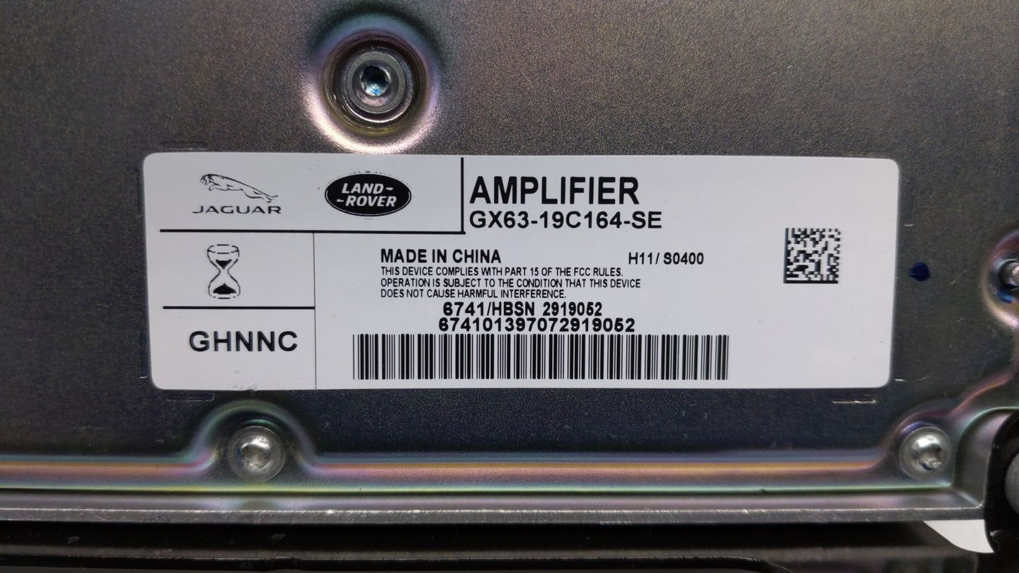 2016-2017 Jaguar Xf Radio AM FM Cd Player Receiver Replacement P/N:GX63-19C164-SE Fits Fits 2016 2017 OEM Used Auto Parts - 
