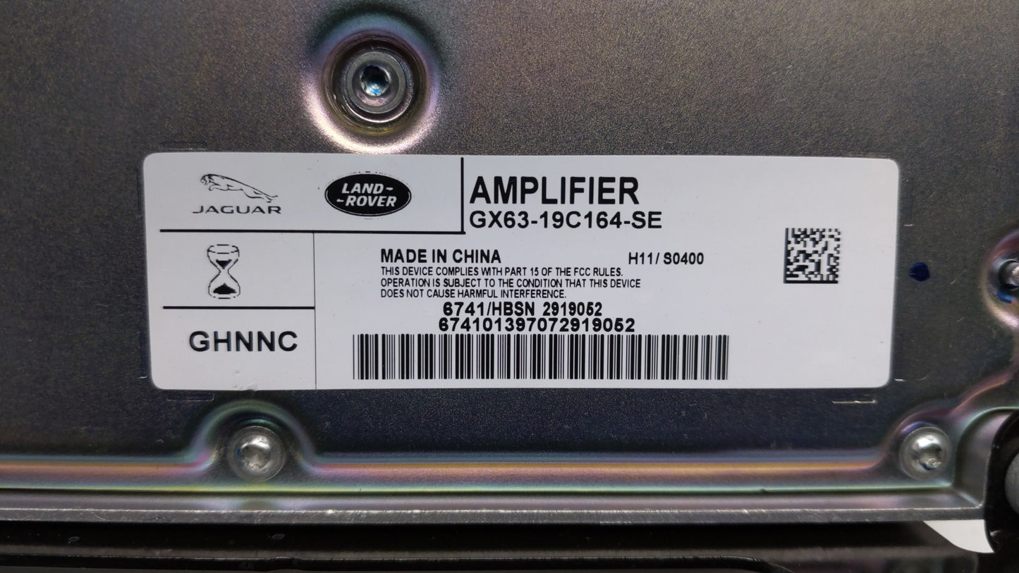 2016-2017 Jaguar Xf Radio AM FM Cd Player Receiver Replacement P/N:GX63-19C164-SE Fits Fits 2016 2017 OEM Used Auto Parts - 