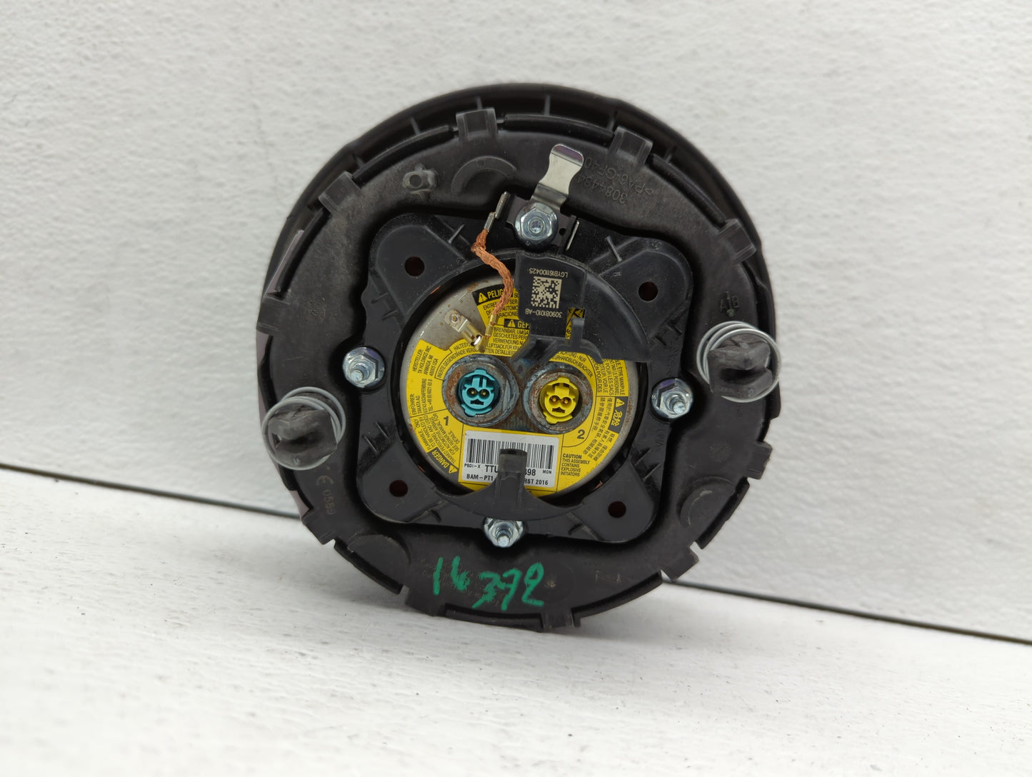 2017 Jaguar Xf Air Bag Driver Left Steering Wheel Mounted P/N:GX63-043B13-BC8PUJ 0589-P1-000148 Fits OEM Used Auto Parts - O