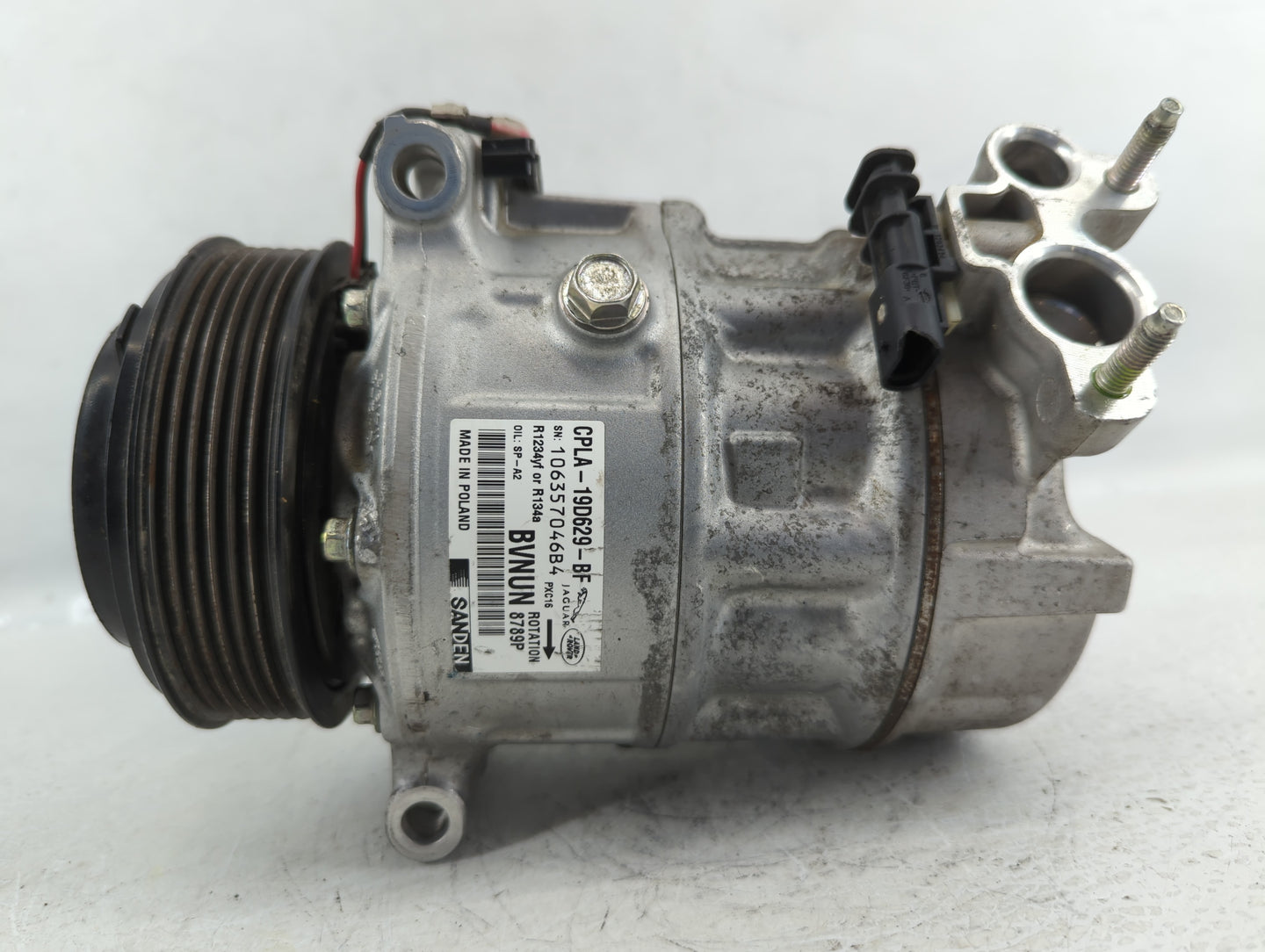 2017 Jaguar Xf Air Conditioning A/c Ac Compressor Oem - Oemusedautoparts1.com