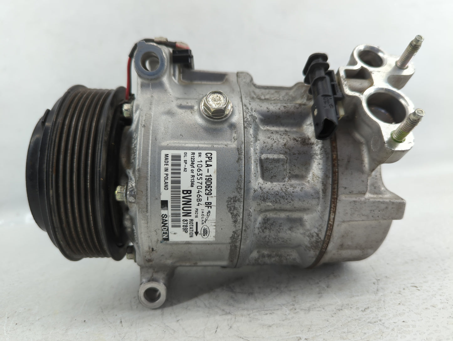 2017 Jaguar Xf Air Conditioning A/c Ac Compressor Oem - Oemusedautoparts1.com