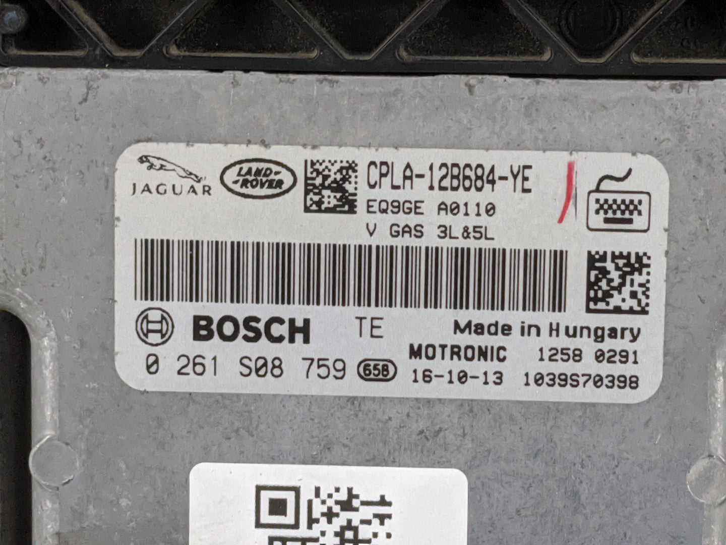 2013-2019 Jaguar Xj PCM Engine Control Computer ECU ECM PCU OEM P/N:CPLA-12B684-YE 0261S08759 Fits OEM Used Auto Parts - Oem