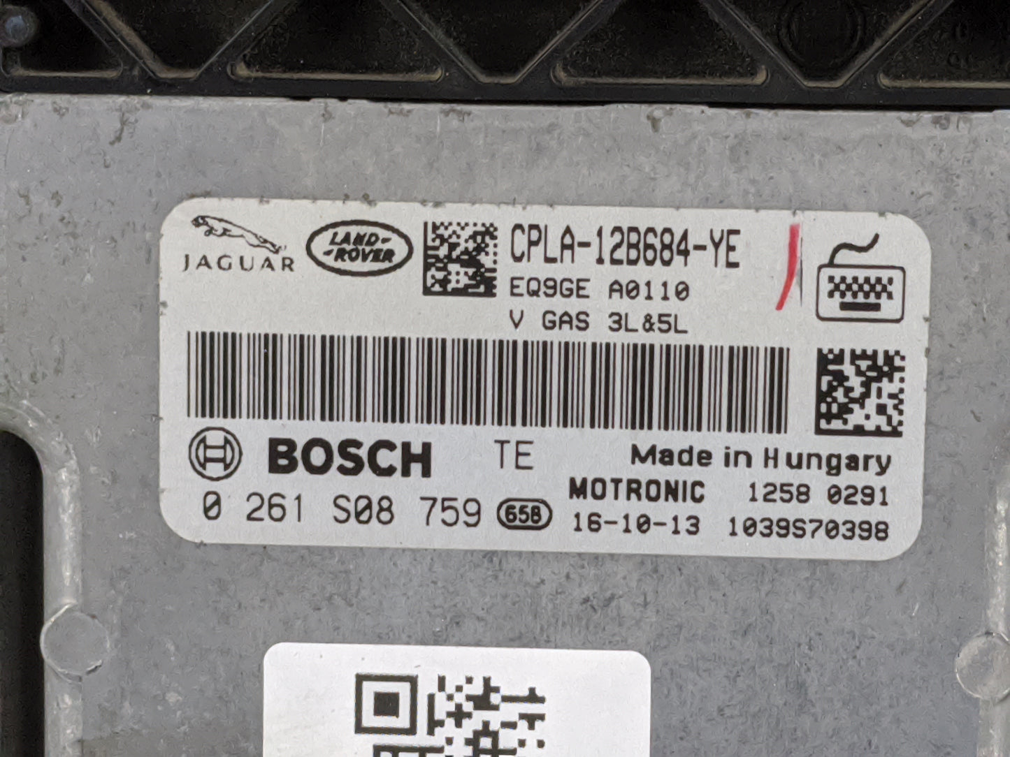 2013-2019 Jaguar Xj PCM Engine Control Computer ECU ECM PCU OEM P/N:CPLA-12B684-YE 0261S08759 Fits OEM Used Auto Parts - Oem