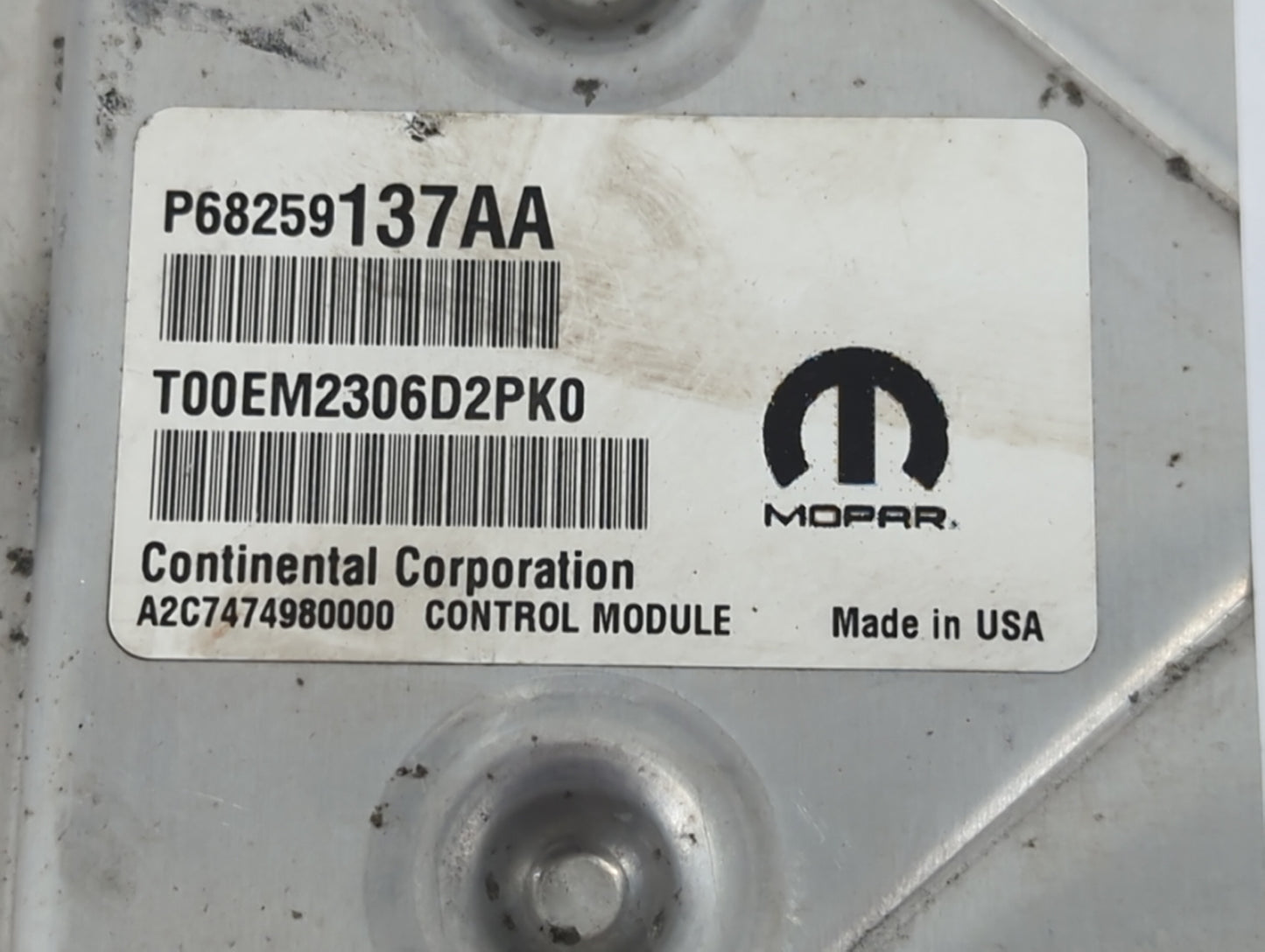 2016-2017 Jeep Cherokee PCM Engine Control Computer ECU ECM PCU OEM P/N:P68259137AA Fits Fits 2016 2017 OEM Used Auto Parts 