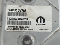 2016-2017 Jeep Cherokee PCM Engine Control Computer ECU ECM PCU OEM P/N:P68259137AA Fits Fits 2016 2017 OEM Used Auto Parts 