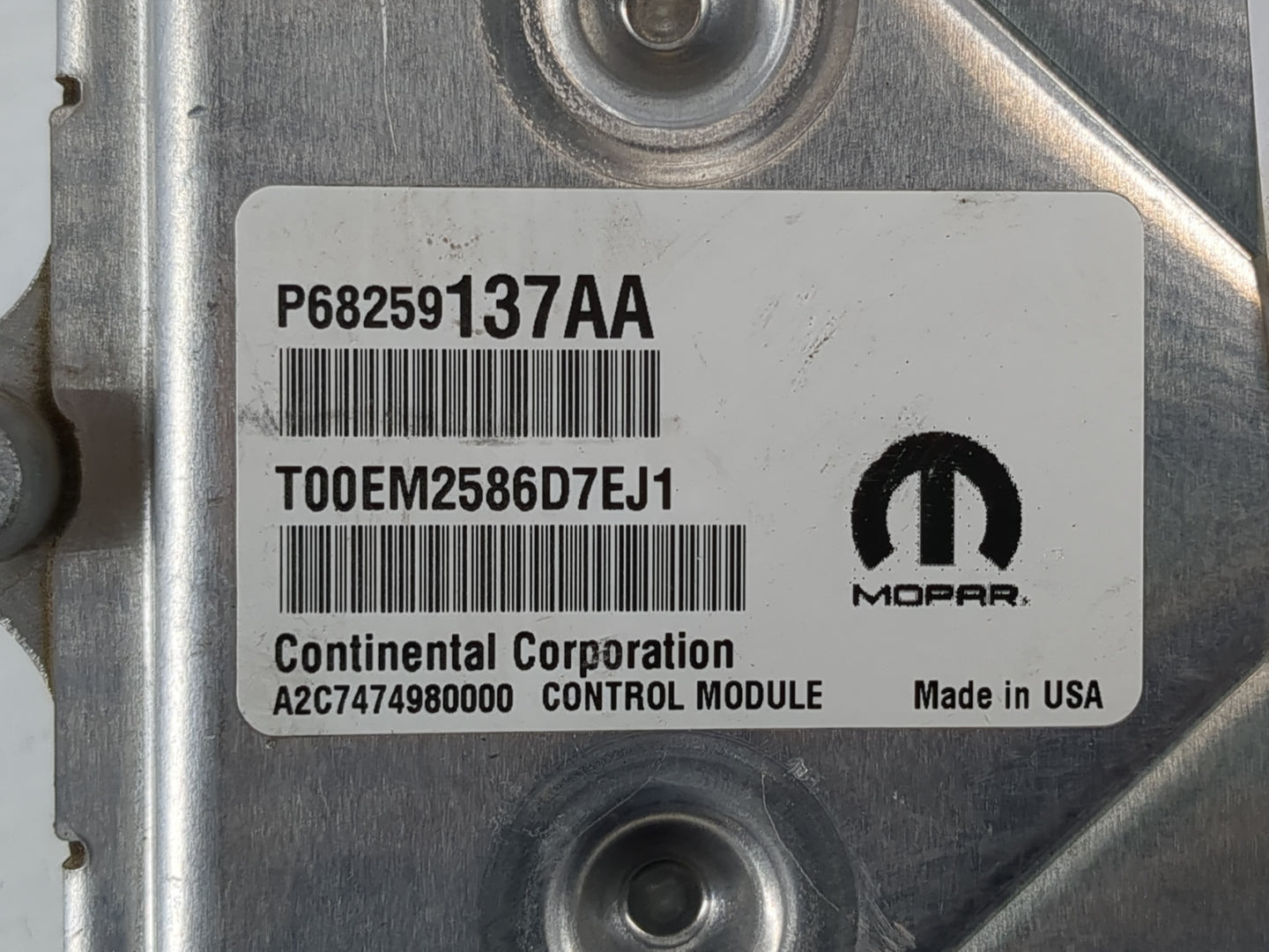 2016-2017 Jeep Cherokee PCM Engine Control Computer ECU ECM PCU OEM P/N:P68259137AA Fits Fits 2016 2017 OEM Used Auto Parts 