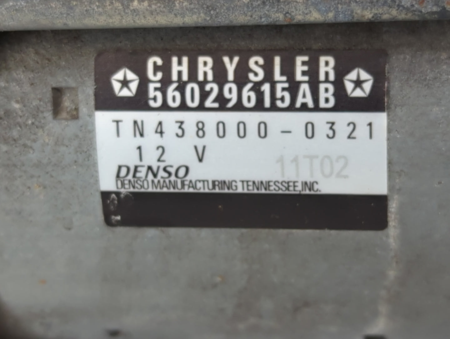 2015-2022 Jeep Cherokee Car Starter Motor Solenoid OEM P/N:TN438000-0321 56029615AB Fits OEM Used Auto Parts - Oemusedautopa