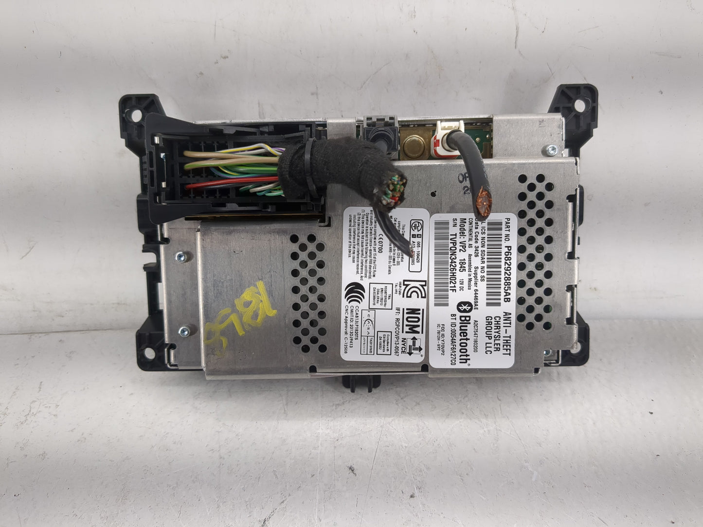 2017 Jeep Cherokee Radio AM FM Cd Player Receiver Replacement P/N:P68292885AB Fits OEM Used Auto Parts - Oemusedautoparts1.c