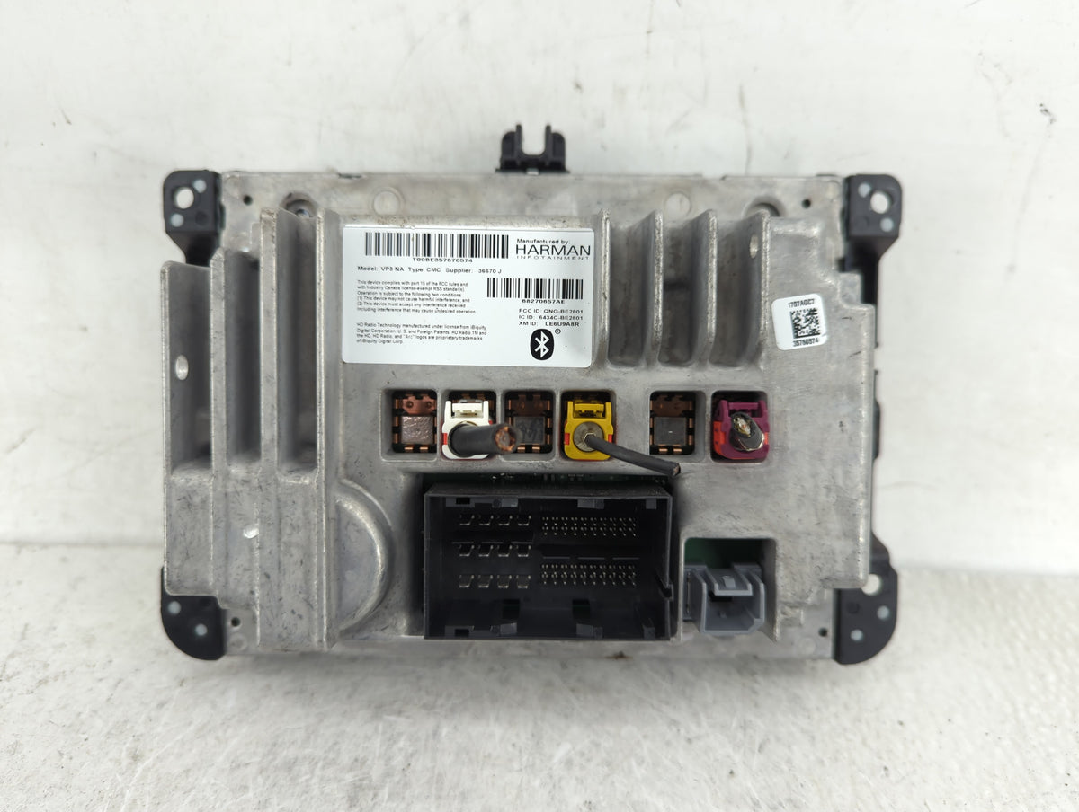 2017 Jeep Cherokee Radio AM FM Cd Player Receiver Replacement P/N:6434C-BE2801 OEM Used Auto Parts - Oemusedautoparts1.com