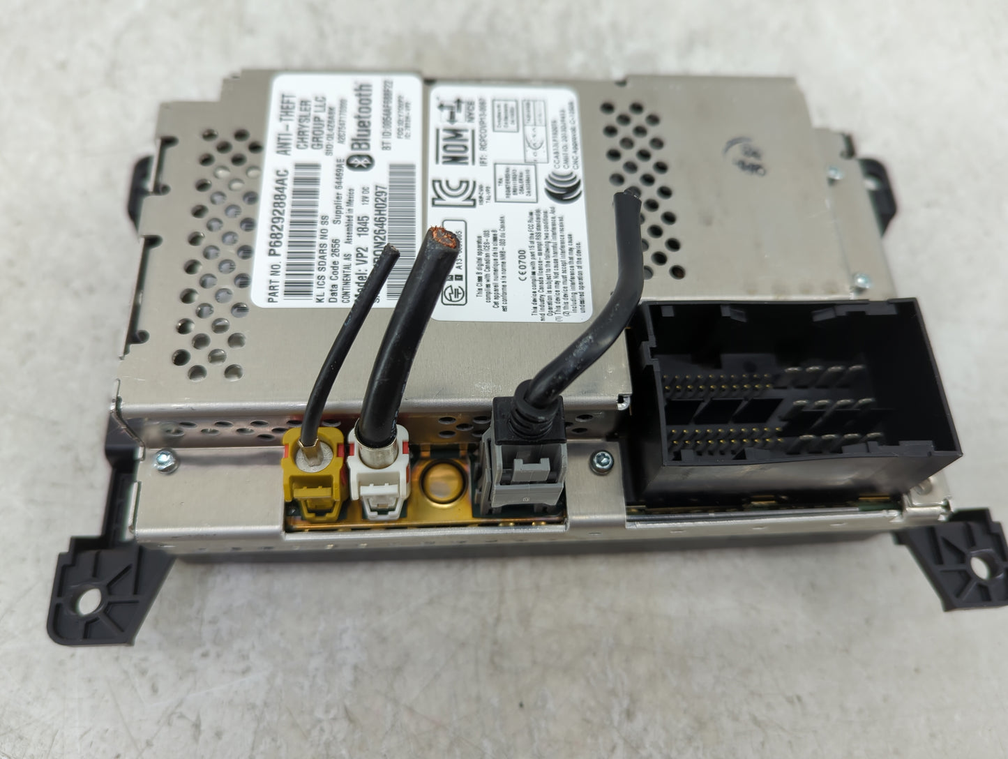 2017 Jeep Cherokee Radio AM FM Cd Player Receiver Replacement P/N:68292884AC Fits OEM Used Auto Parts - Oemusedautoparts1.co