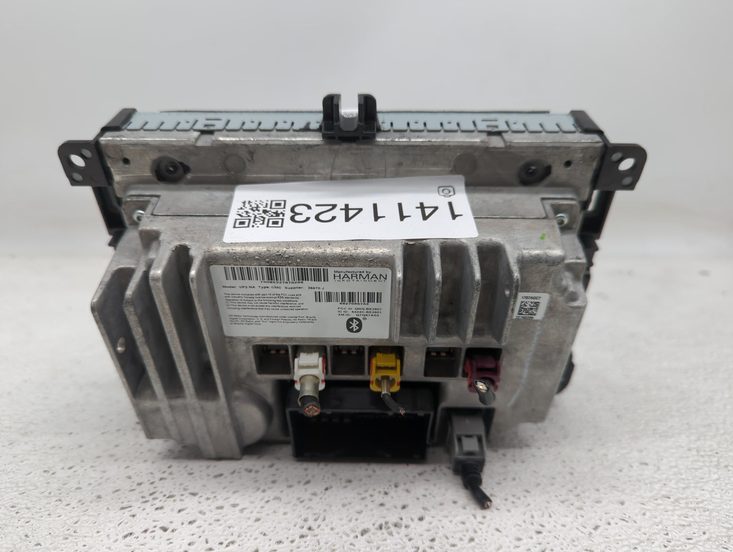 2017 Jeep Cherokee Radio AM FM Cd Player Receiver Replacement P/N:6434C-BE2801 0K0BAA81 Fits OEM Used Auto Parts - Oemusedau