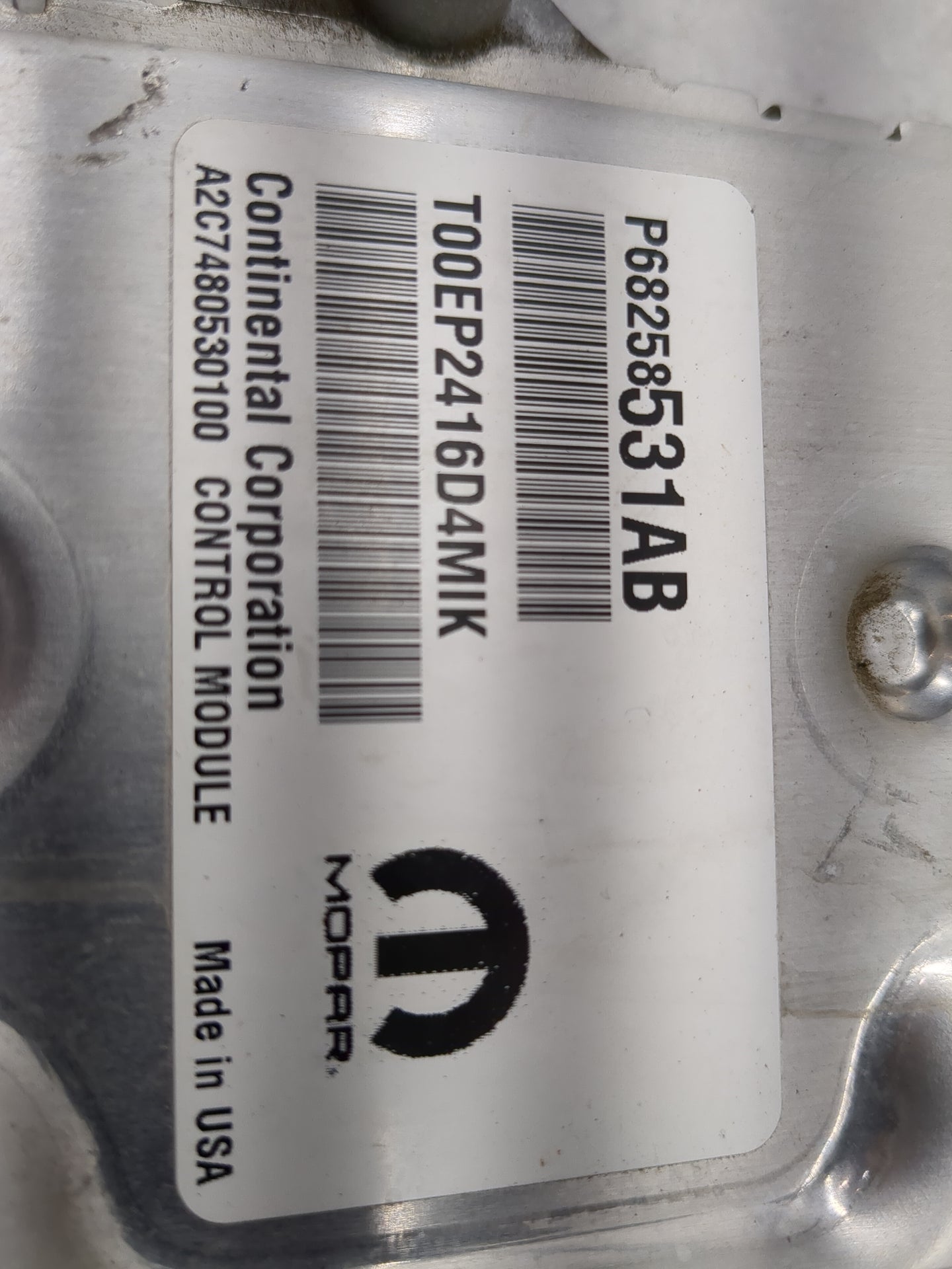 2016-2017 Jeep Cherokee PCM Engine Control Computer ECU ECM PCU OEM P/N:P68258531AB Fits Fits 2016 2017 OEM Used Auto Parts 