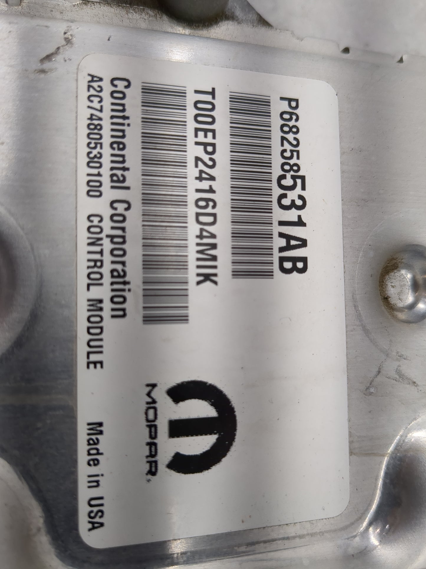 2016-2017 Jeep Cherokee PCM Engine Control Computer ECU ECM PCU OEM P/N:P68258531AB Fits Fits 2016 2017 OEM Used Auto Parts 