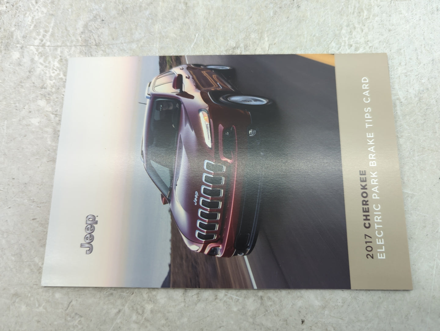 2017 Jeep Cherokee Owners Manual Book Guide P/N:17KL74-926-AA OEM Used Auto Parts - Oemusedautoparts1.com