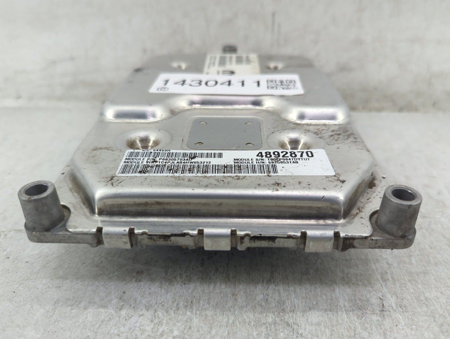 2016-2017 Jeep Cherokee PCM Engine Control Computer ECU ECM PCU OEM P/N:P68258531AB T00EP0847DYTU7 Fits Fits 2016 2017 OEM U
