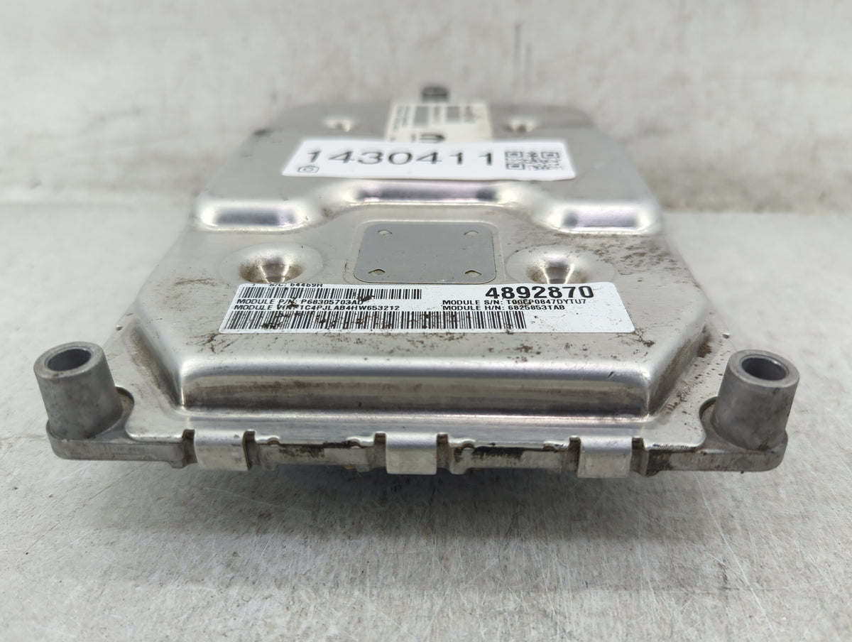2016-2017 Jeep Cherokee PCM Engine Control Computer ECU ECM PCU OEM P/N:P68258531AB T00EP0847DYTU7 Fits Fits 2016 2017 OEM U