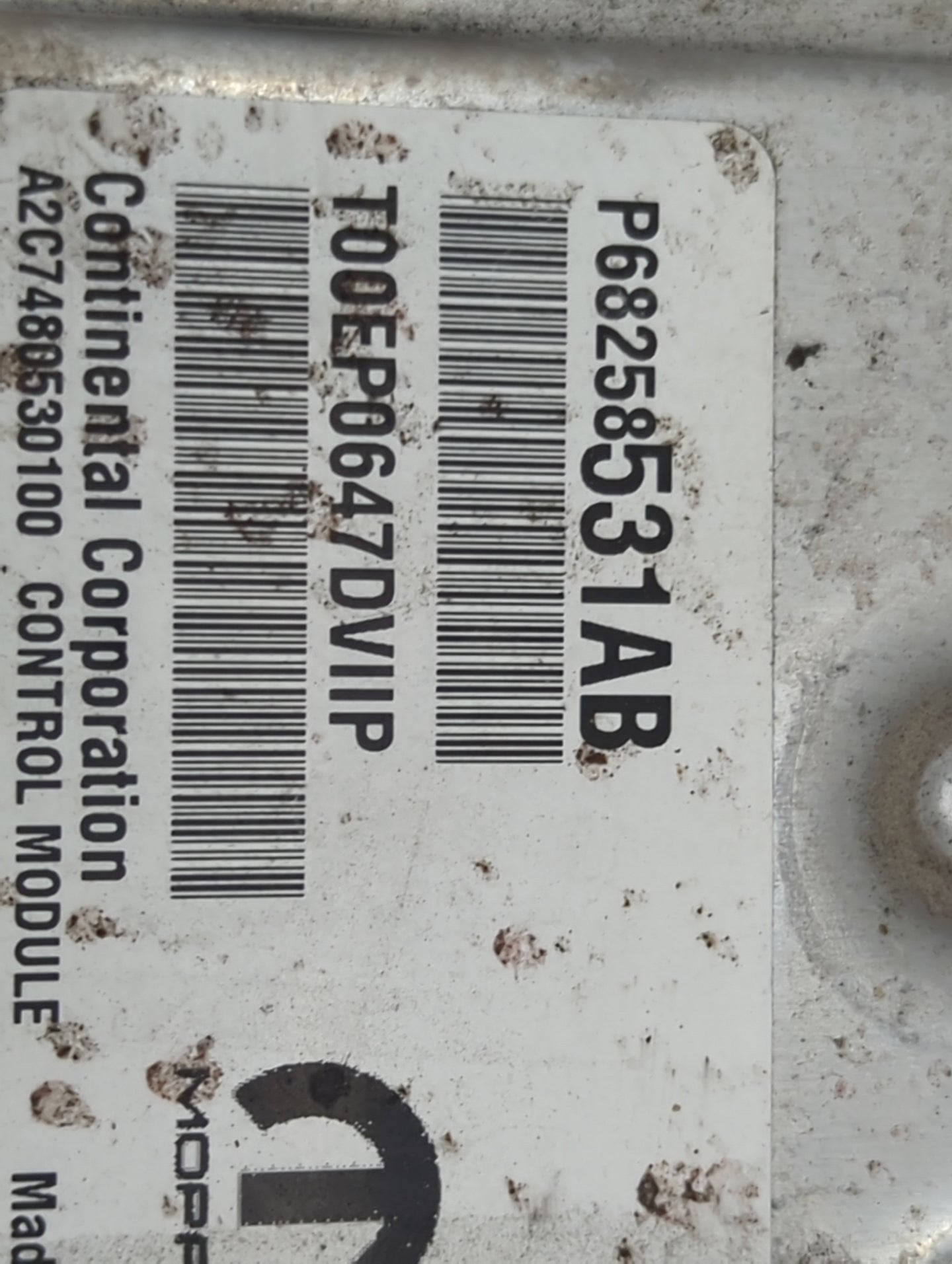 2016-2017 Jeep Cherokee PCM Engine Control Computer ECU ECM PCU OEM P/N:P68258531AB T00EP0647DVIIP Fits Fits 2016 2017 OEM U
