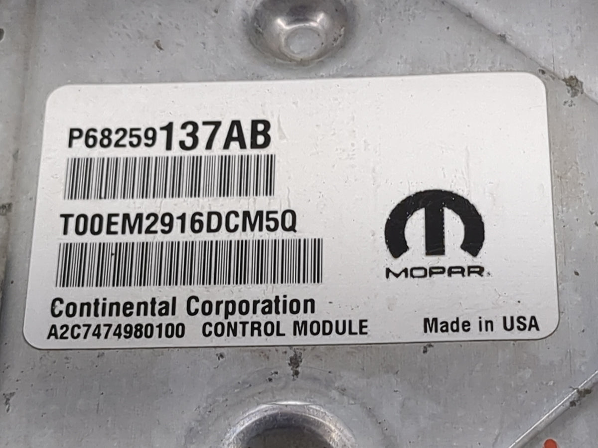 2016-2017 Jeep Cherokee PCM Engine Control Computer ECU ECM PCU OEM P/N:P68316599AC 68259137AB, P68259137AB Fits Fits 2016 2