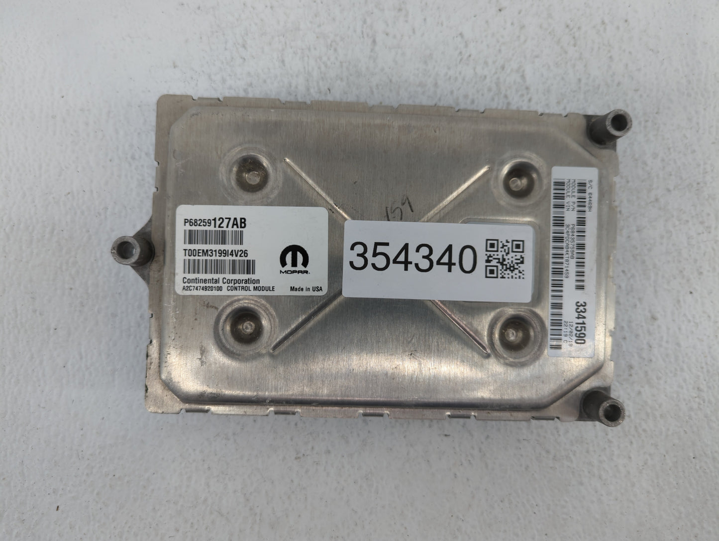 2016-2017 Jeep Cherokee PCM Engine Control Computer ECU ECM PCU OEM P/N:P68316598AC 68284456, P68284456AD Fits Fits 2016 201