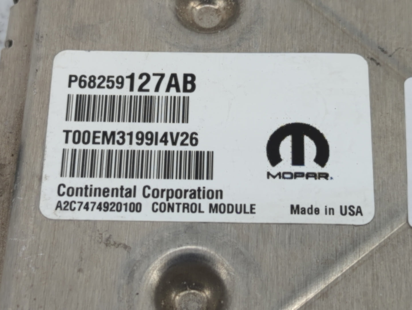 2016-2017 Jeep Cherokee PCM Engine Control Computer ECU ECM PCU OEM P/N:P68316598AC 68284456, P68284456AD Fits Fits 2016 201