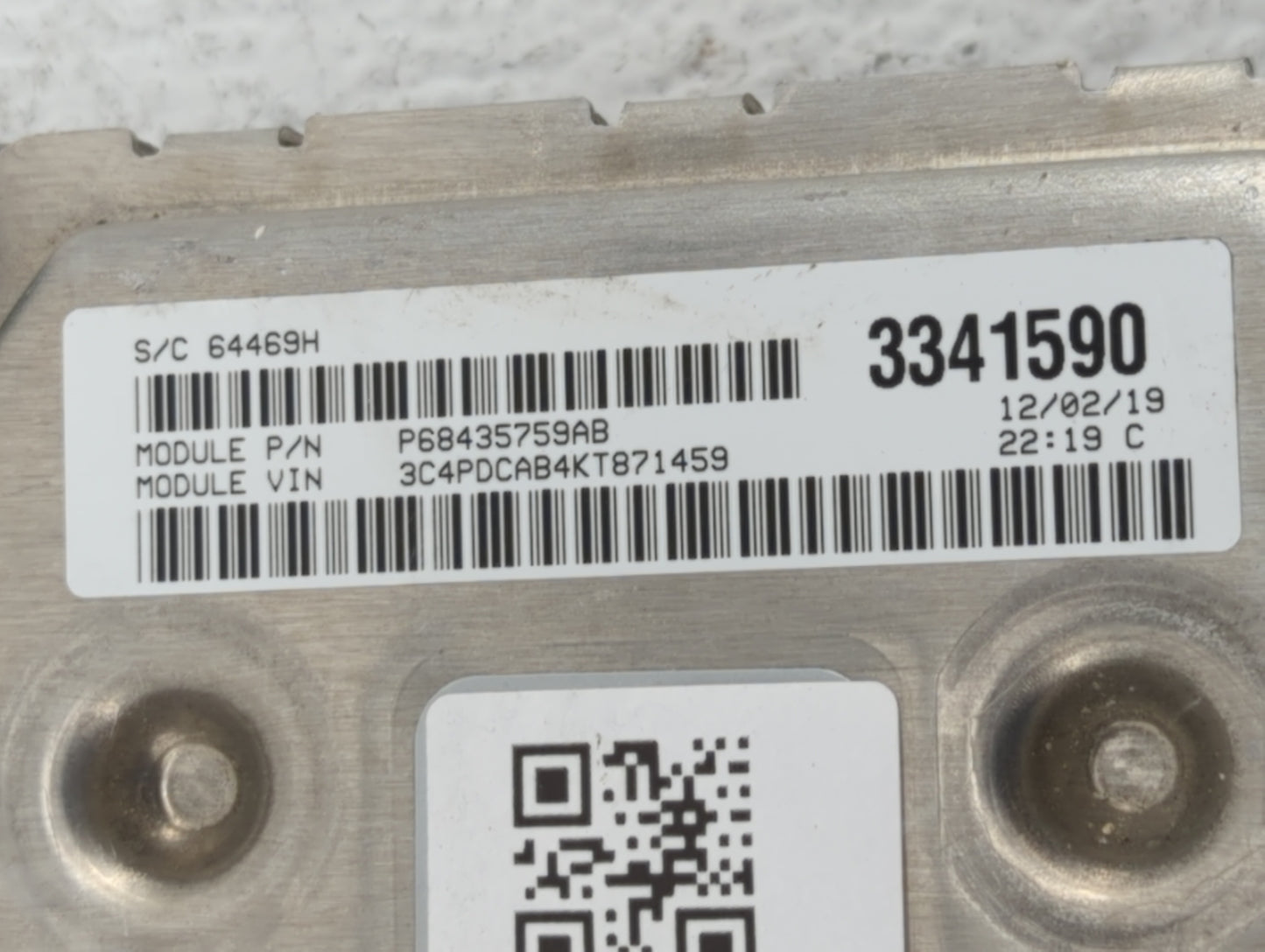 2016-2017 Jeep Cherokee PCM Engine Control Computer ECU ECM PCU OEM P/N:P68316598AC 68284456, P68284456AD Fits Fits 2016 201