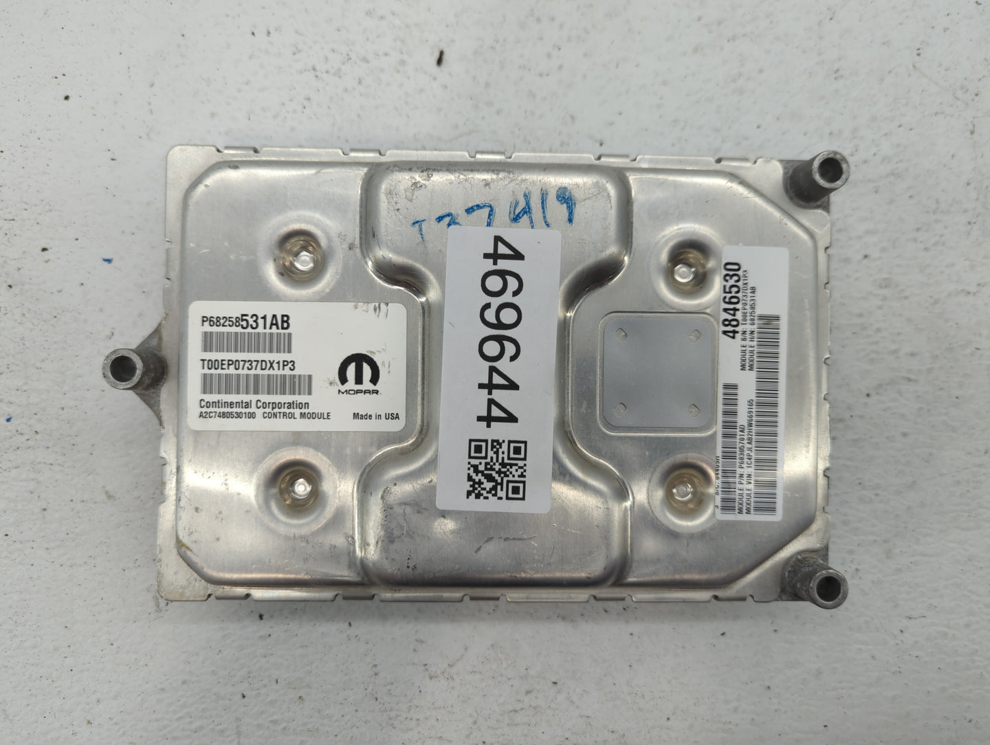 2016-2017 Jeep Cherokee PCM Engine Control Computer ECU ECM PCU OEM P/N:P68258531AB P68250527AG, P68258531AA Fits Fits 2016 
