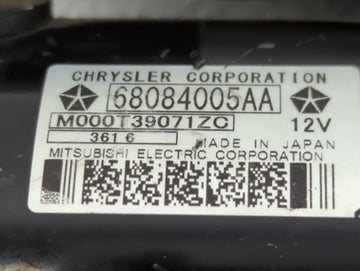2014-2018 Jeep Cherokee Car Starter Motor Solenoid OEM P/N:68084005AA Fits Fits 2014 2015 2016 2017 2018 2019 2020 2021 2022 OEM Used Auto Parts