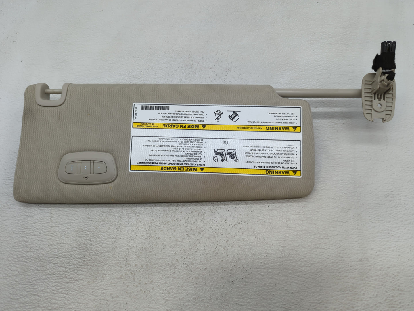 2014-2018 Jeep Cherokee Sun Visor Shade Replacement Driver Left Mirror Fits Fits 2014 2015 2016 2017 2018 OEM Used Auto Part