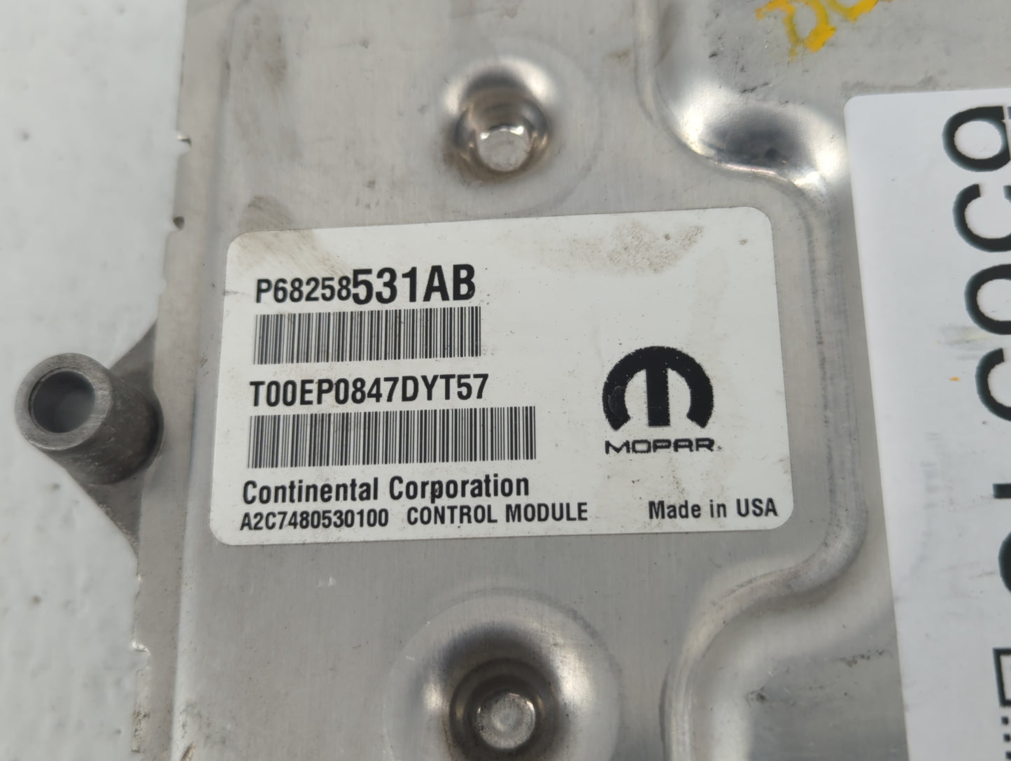 2016-2017 Jeep Cherokee PCM Engine Control Computer ECU ECM PCU OEM P/N:P68258531AB 4862700 Fits Fits 2016 2017 OEM Used Aut