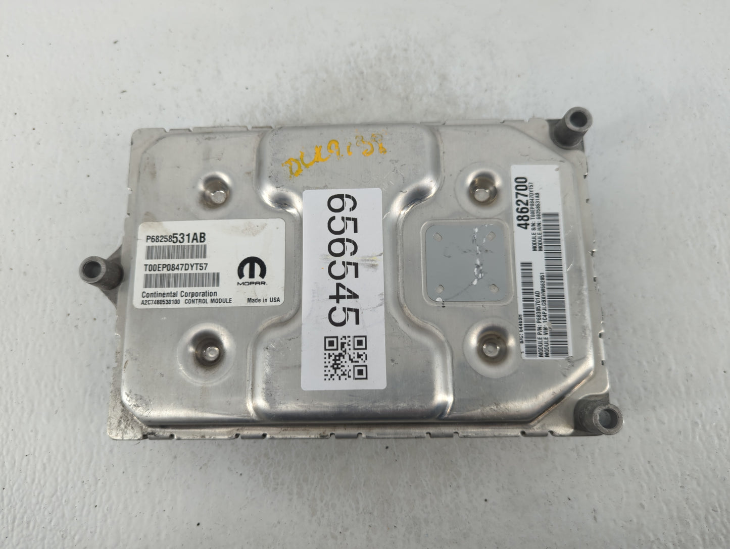 2016-2017 Jeep Cherokee PCM Engine Control Computer ECU ECM PCU OEM P/N:P68258531AB 4862700 Fits Fits 2016 2017 OEM Used Aut