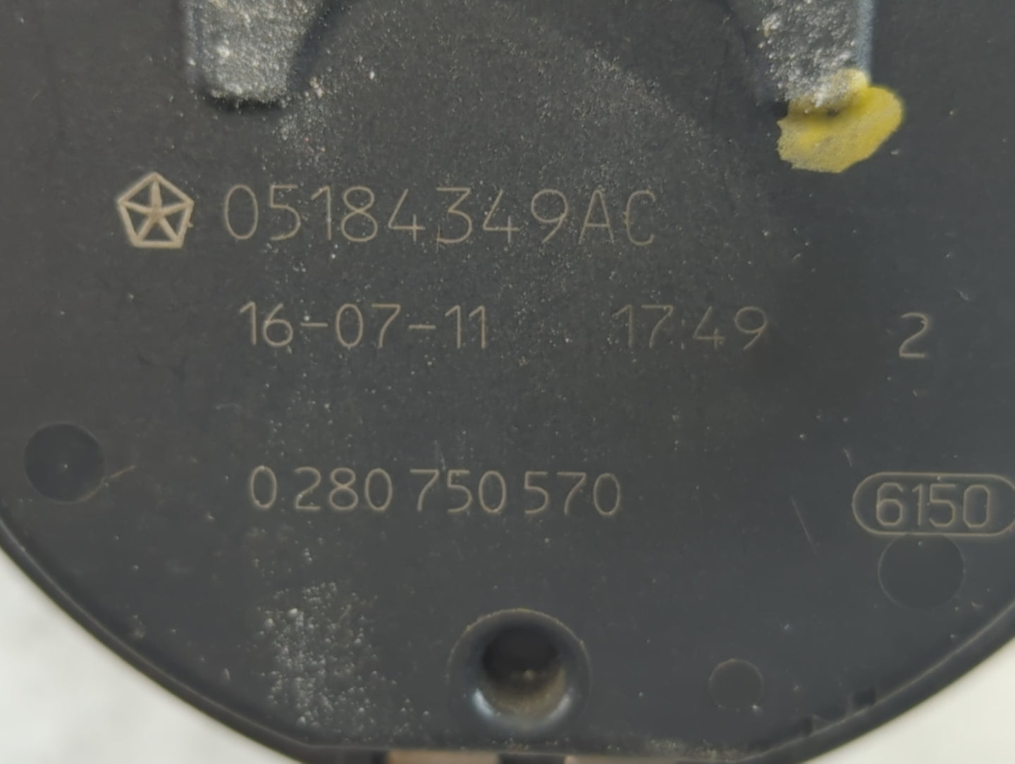 2014-2022 Jeep Cherokee Throttle Body P/N:0 280 750 570 05184349AC Fits OEM Used Auto Parts - Oemusedautoparts1.com