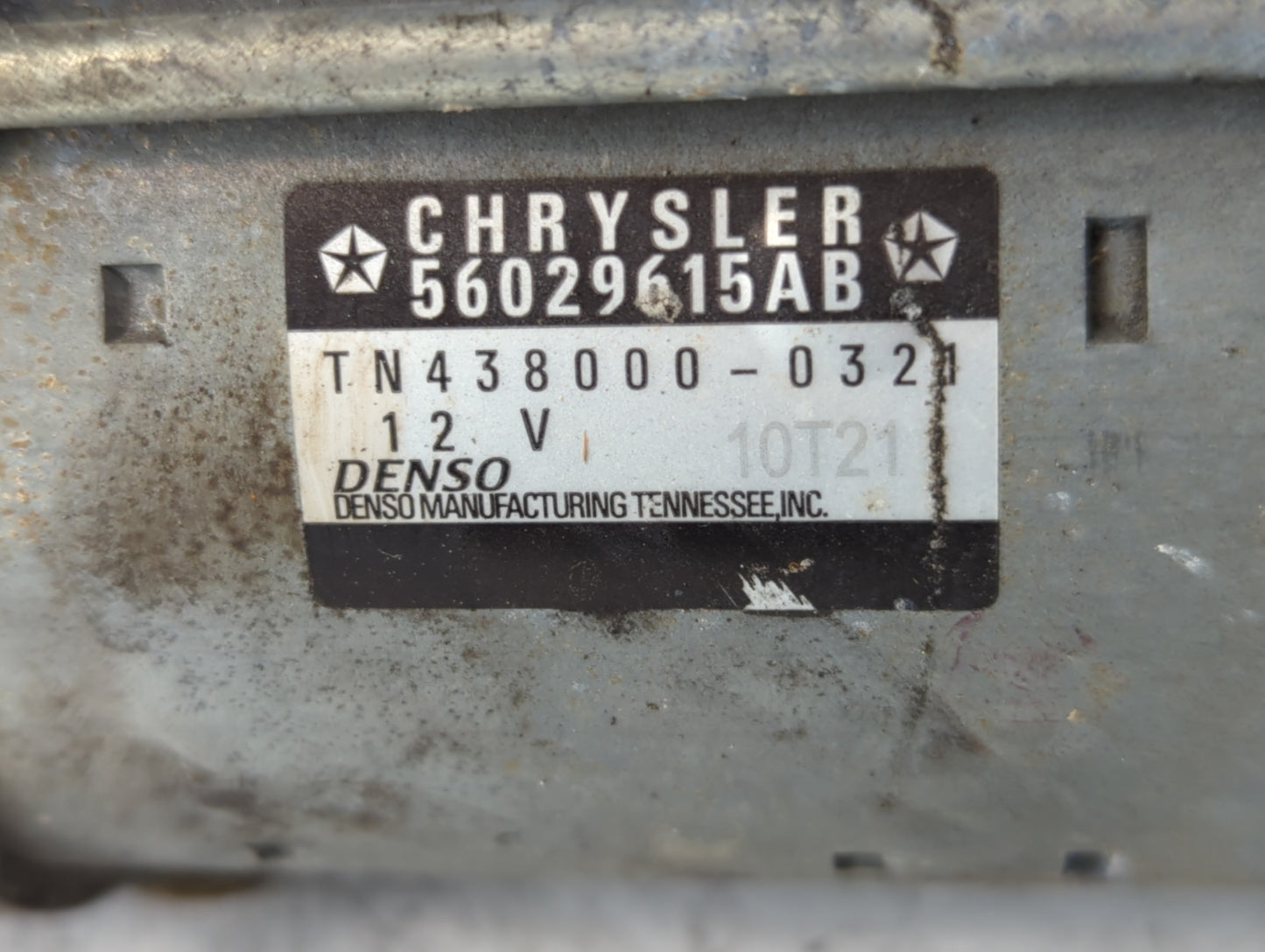 2015-2022 Jeep Cherokee Car Starter Motor Solenoid OEM P/N:TN438000-032 56029615AB Fits OEM Used Auto Parts - Oemusedautopar