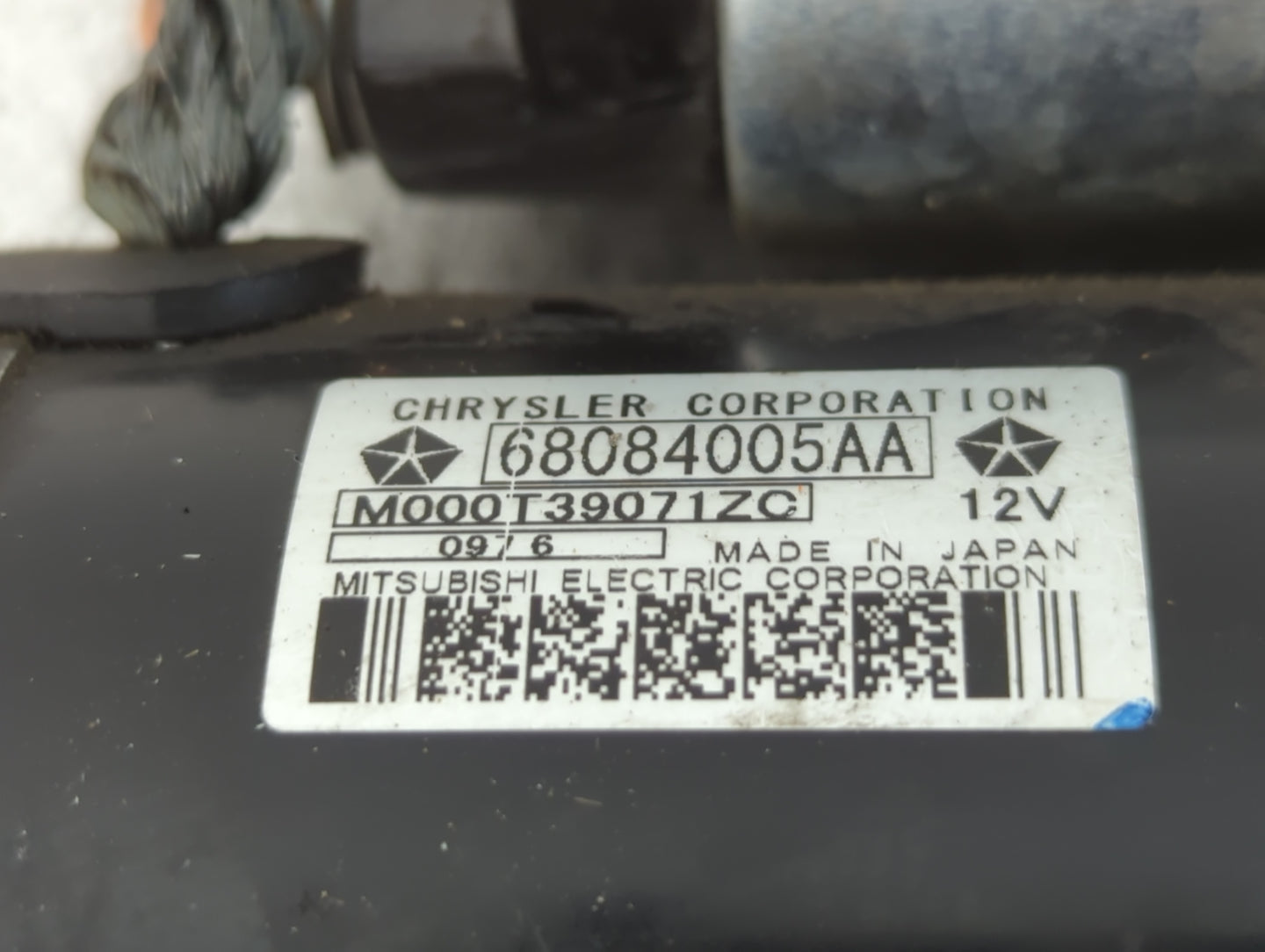 2014-2018 Jeep Cherokee Car Starter Motor Solenoid OEM P/N:68084005AA Fits Fits 2014 2015 2016 2017 2018 2019 2020 2021 2022