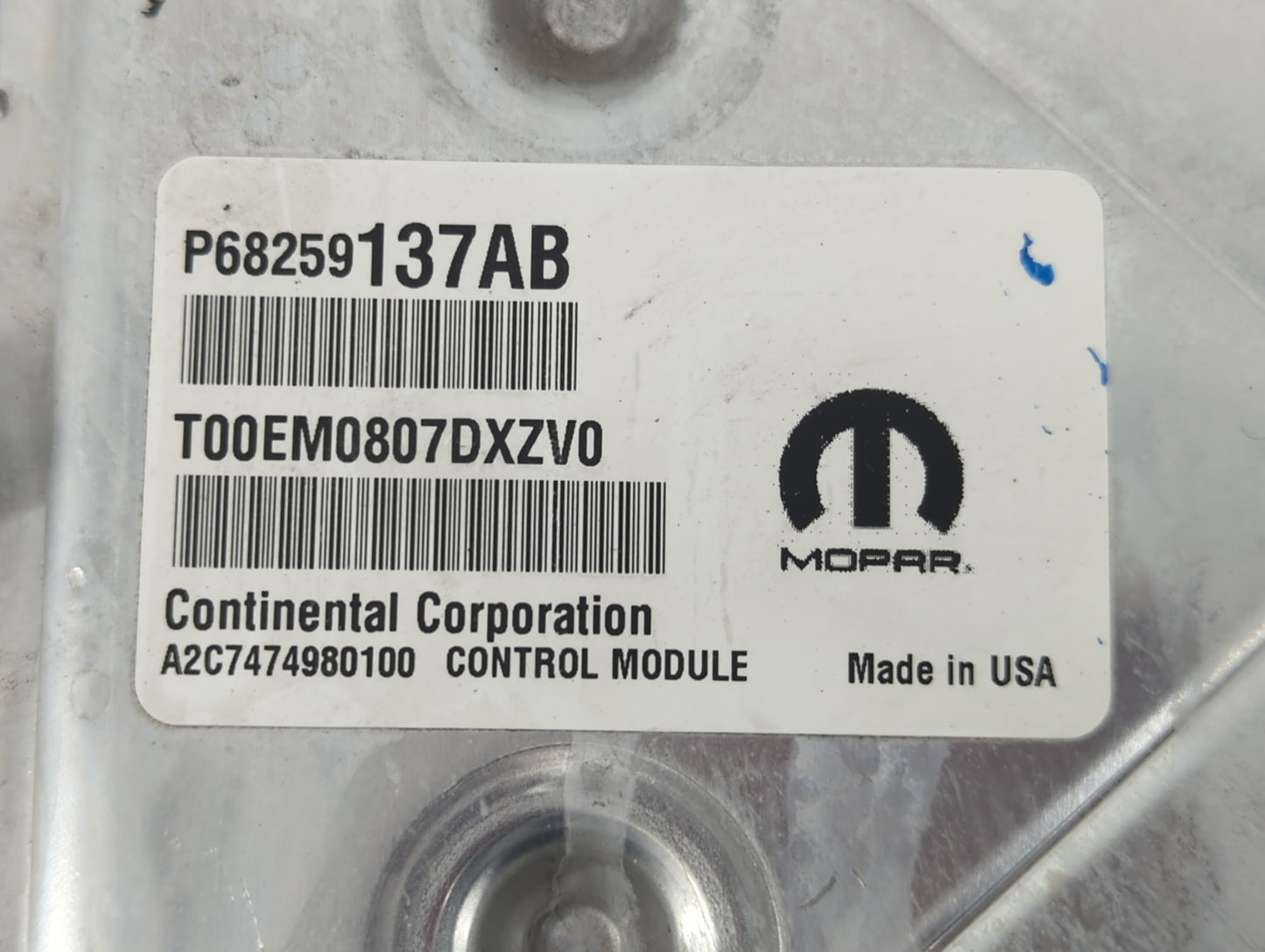 2016-2017 Jeep Cherokee PCM Engine Control Computer ECU ECM PCU OEM P/N:P68259137AB Fits Fits 2016 2017 OEM Used Auto Parts 