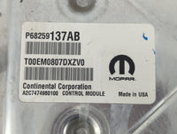 2016-2017 Jeep Cherokee PCM Engine Control Computer ECU ECM PCU OEM P/N:P68259137AB Fits Fits 2016 2017 OEM Used Auto Parts 