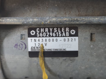 2015-2022 Jeep Cherokee Car Starter Motor Solenoid OEM P/N:TN438000-0321 56029615AB Fits OEM Used Auto Parts