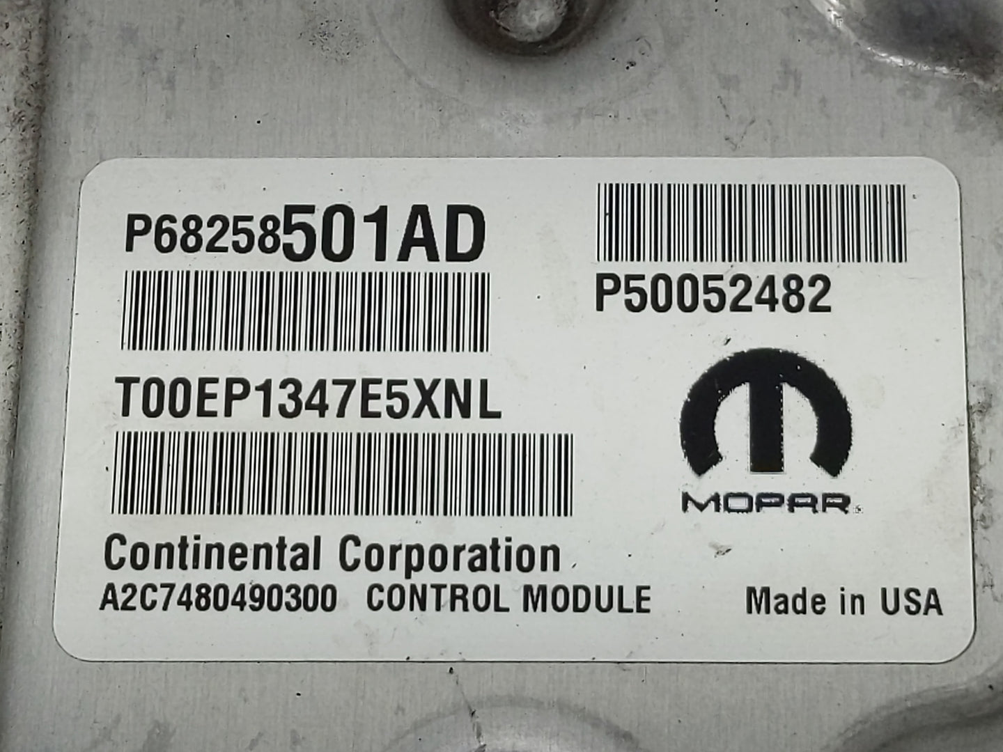 2017 Jeep Compass PCM Engine Control Computer ECU ECM PCU OEM P/N:P68258501AD Fits OEM Used Auto Parts - Oemusedautoparts1.c