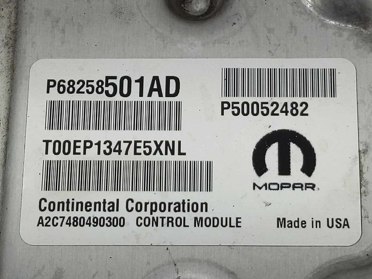 2017 Jeep Compass PCM Engine Control Computer ECU ECM PCU OEM P/N:P68258501AD Fits OEM Used Auto Parts - Oemusedautoparts1.c