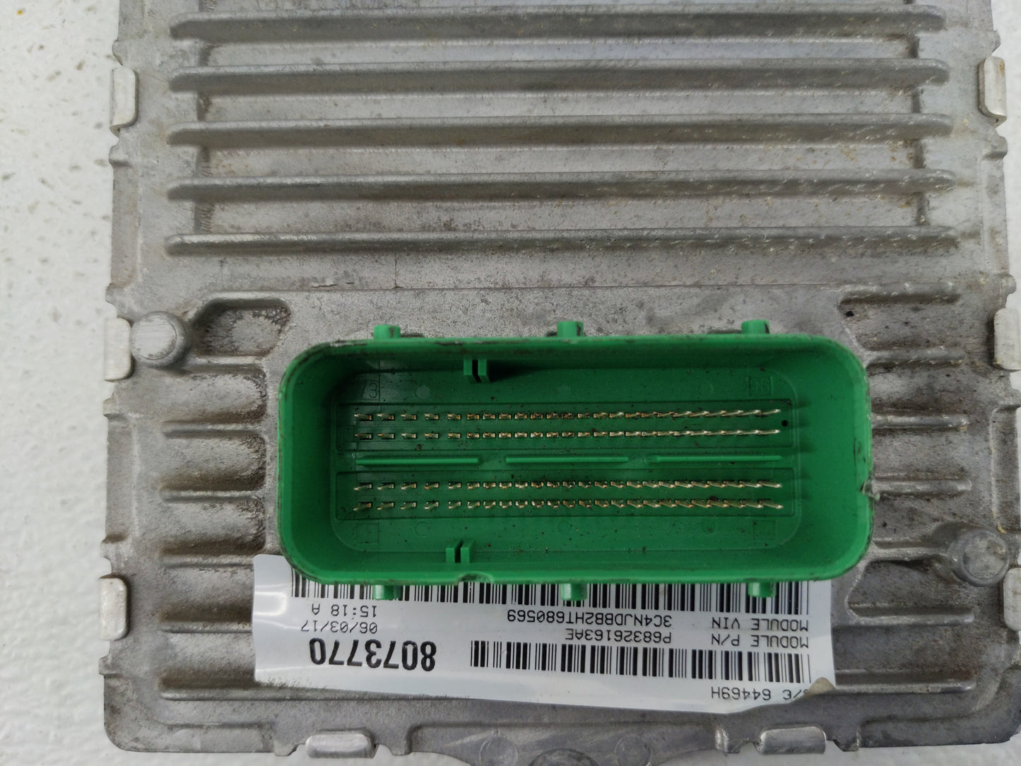 2017 Jeep Compass PCM Engine Control Computer ECU ECM PCU OEM P/N:P68258501AD Fits OEM Used Auto Parts - Oemusedautoparts1.c