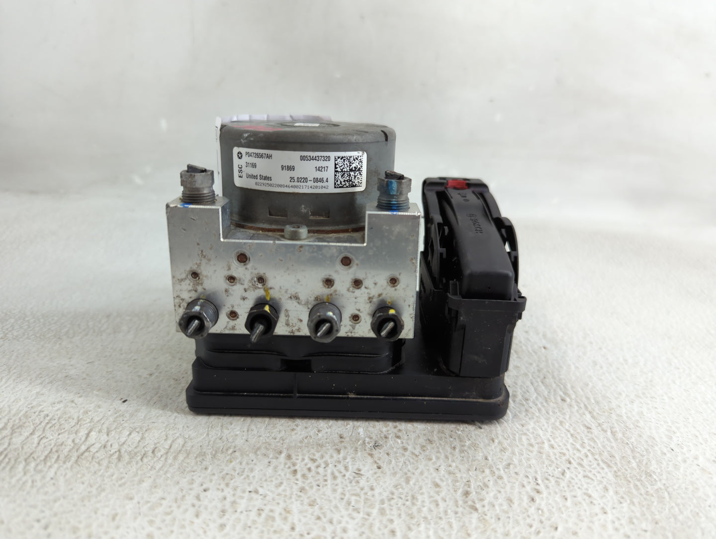 2017 Jeep Compass ABS Pump Control Module Replacement P/N:P04726567AH 00534437320 Fits OEM Used Auto Parts - Oemusedautopart