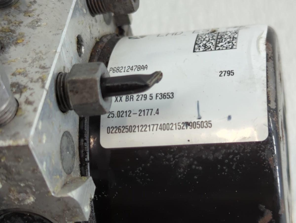 2017 Jeep Compass Anti-Lock Brake ABS Pump Module Actuator OEM P/N:P68212478AA Fits Fits 2014 2015 2016 OEM Used Auto Parts 
