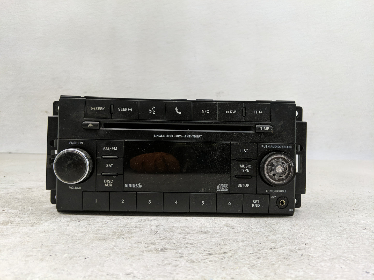 2017 Jeep Compass Radio AM FM Cd Player Receiver Replacement P/N:P05091197AE Fits Fits 2012 2013 2014 2015 2016 OEM Used Aut