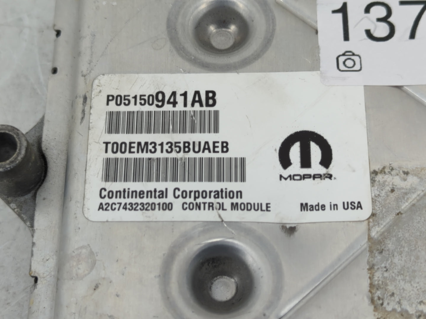 2017 Jeep Compass PCM Engine Control Computer ECU ECM PCU OEM P/N:P05150941AB Fits Fits 2015 2016 OEM Used Auto Parts - Oemu